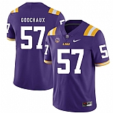 LSU Tigers 57 Davon Godchaux Purple Nike College Football Jersey Dzhi,baseball caps,new era cap wholesale,wholesale hats